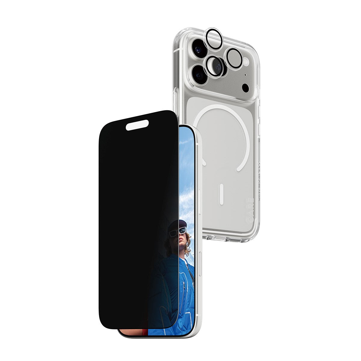 PanzerGlass® | CARE by PanzerGlass® Urban Combat 3-in-1 Privacy Bundle iPhone 17 Pro