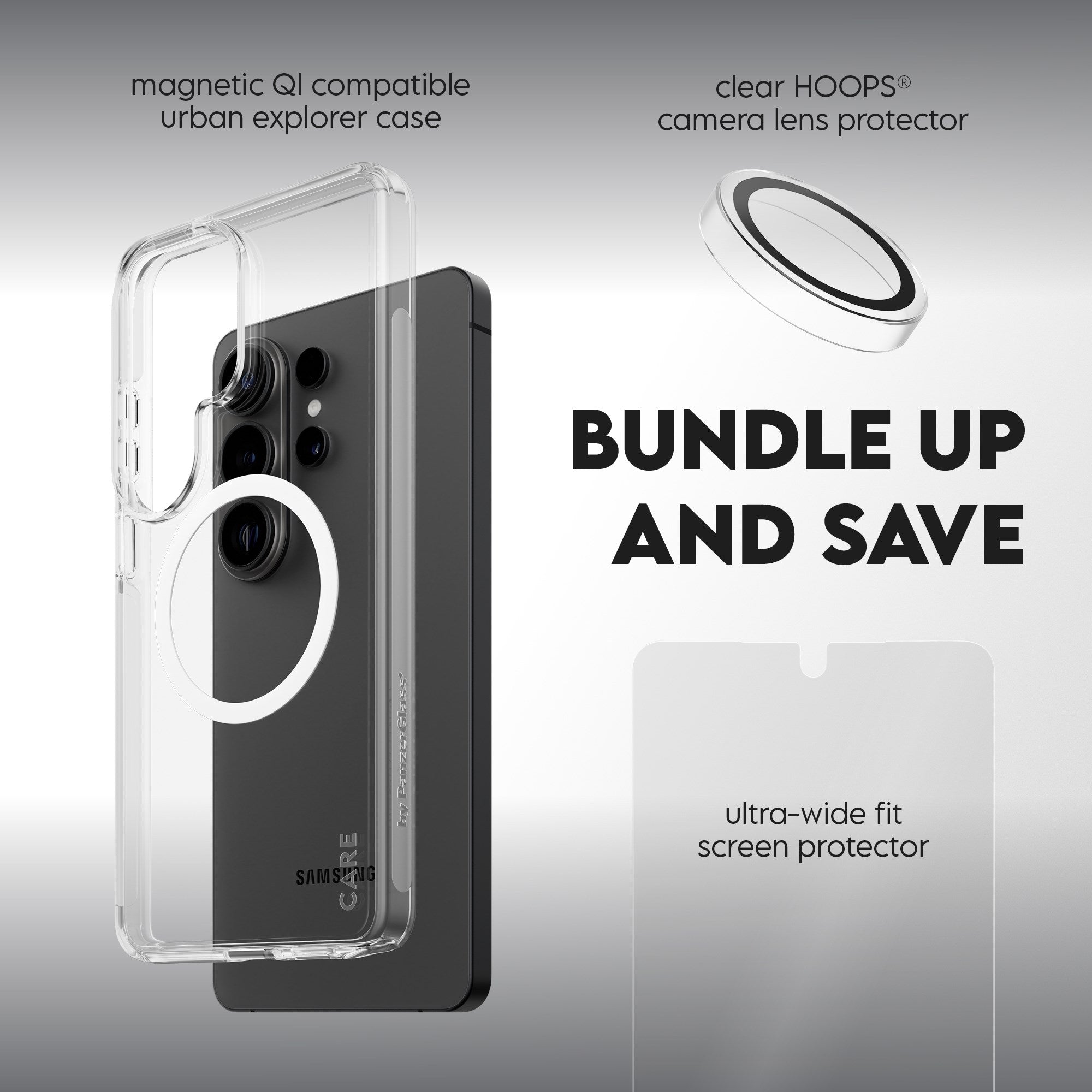 PanzerGlass® | CARE™ by PanzerGlass® 3-in-1 Bundle Samsung Galaxy S26 Ultra