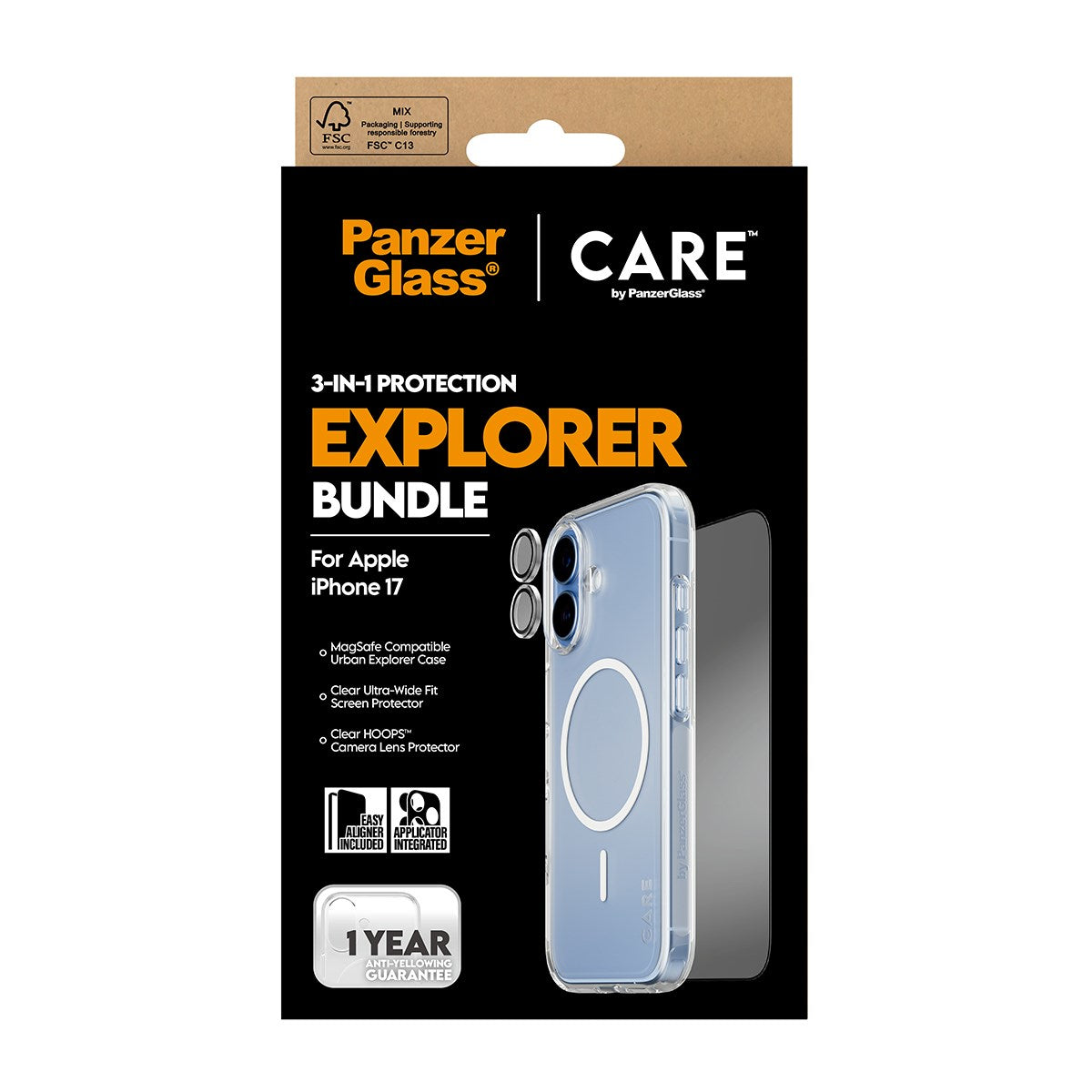 PanzerGlass® | CARE™ by PanzerGlass® 3-in-1 Bundle iPhone 17