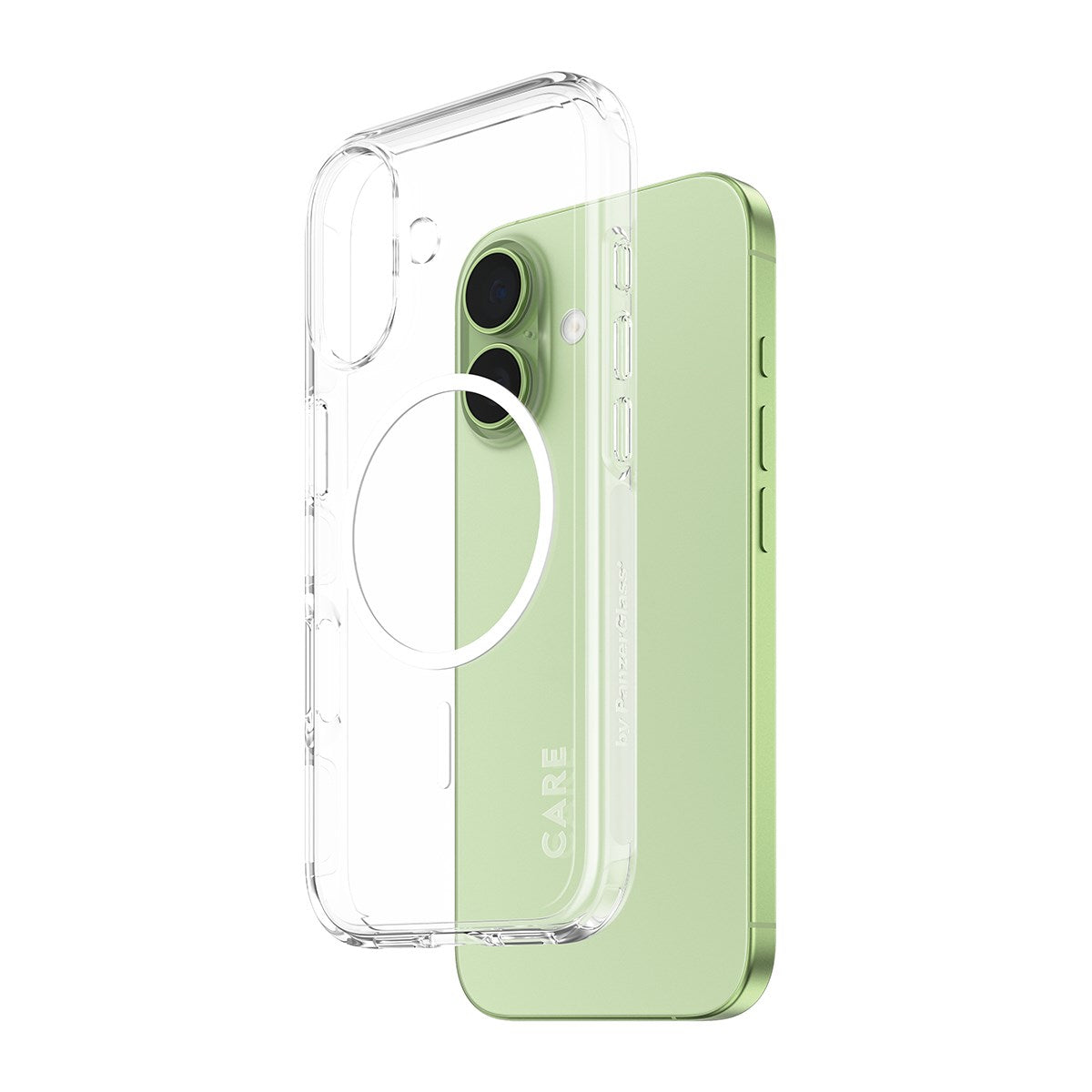 CARE by PanzerGlass® Urban Explorer Case Transparent w. White MagSafe iPhone 17