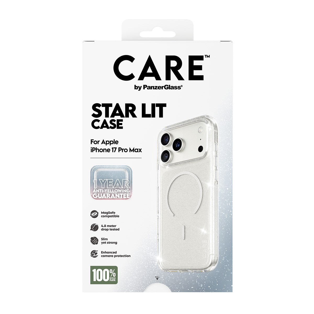 CARE by PanzerGlass® Urban Explorer Case Star Lit w. White MagSafe iPhone 17 Pro Max