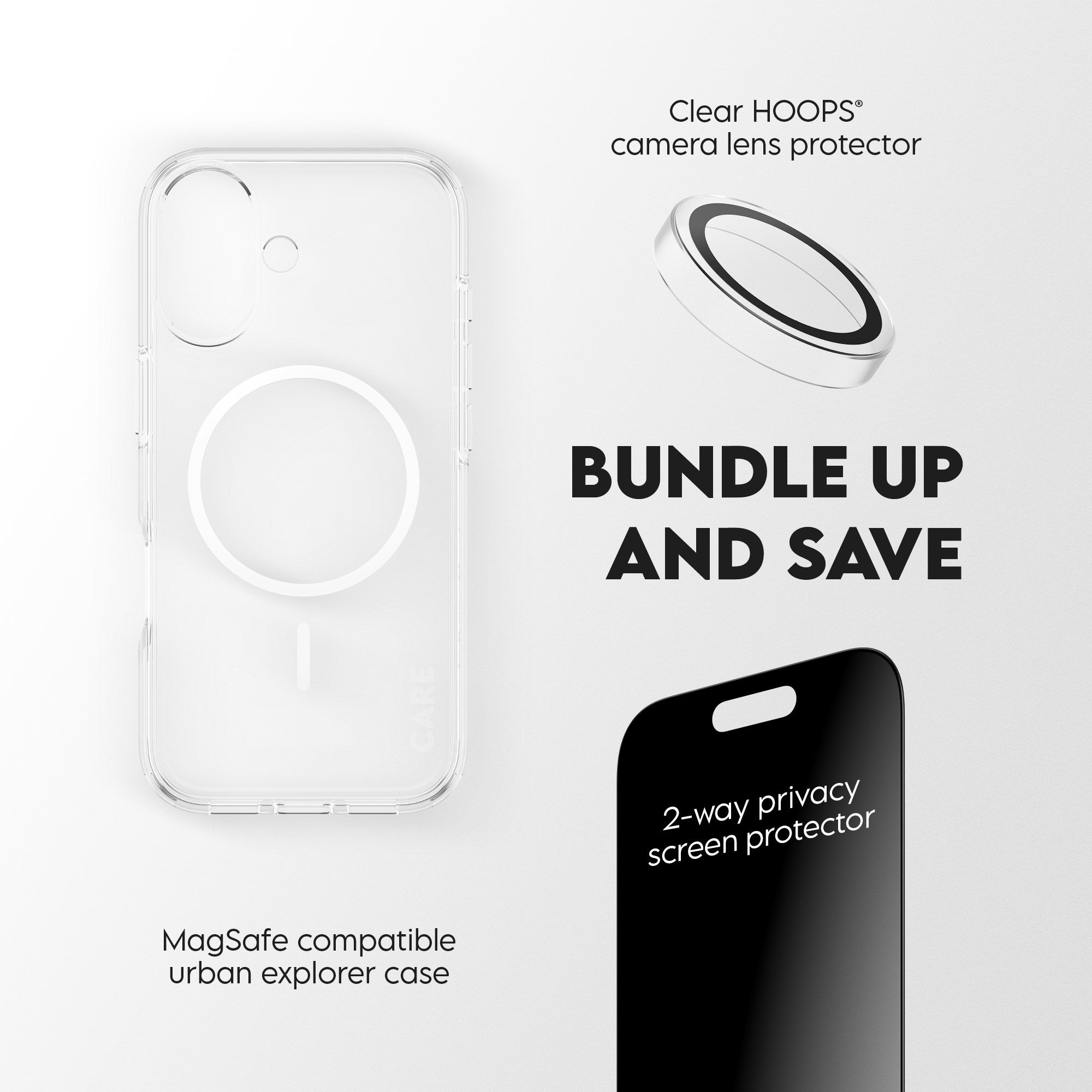 PanzerGlass® | CARE™ by PanzerGlass® 3-in-1 Privacy Bundle iPhone 17