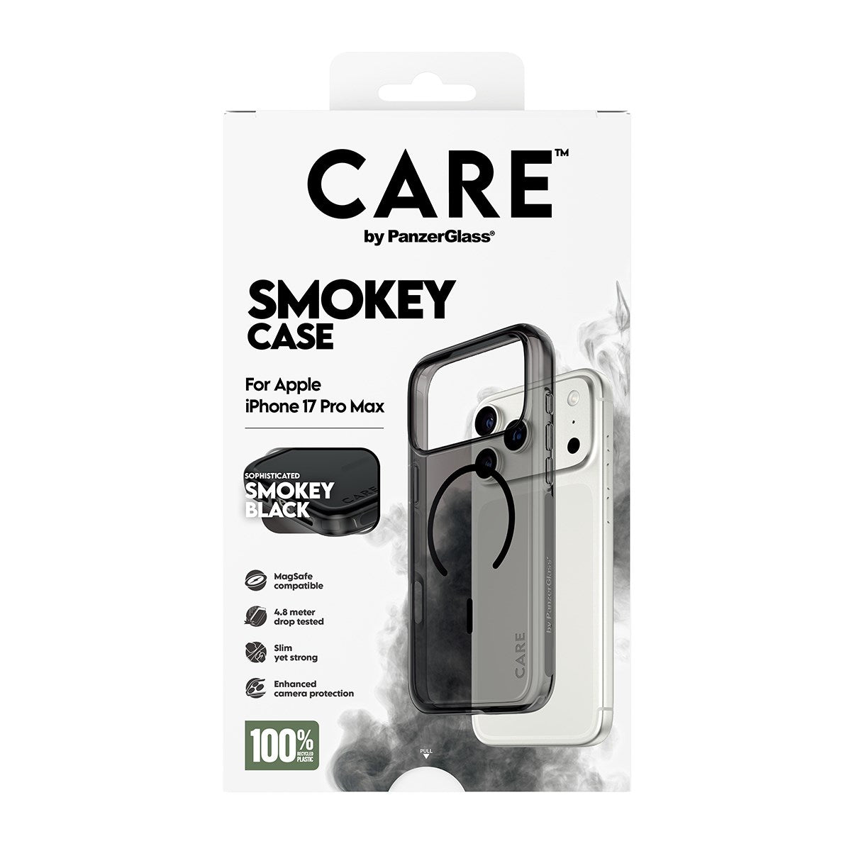 CARE by PanzerGlass® Urban Explorer Case Smokey w. Black MagSafe iPhone 17 Pro Max