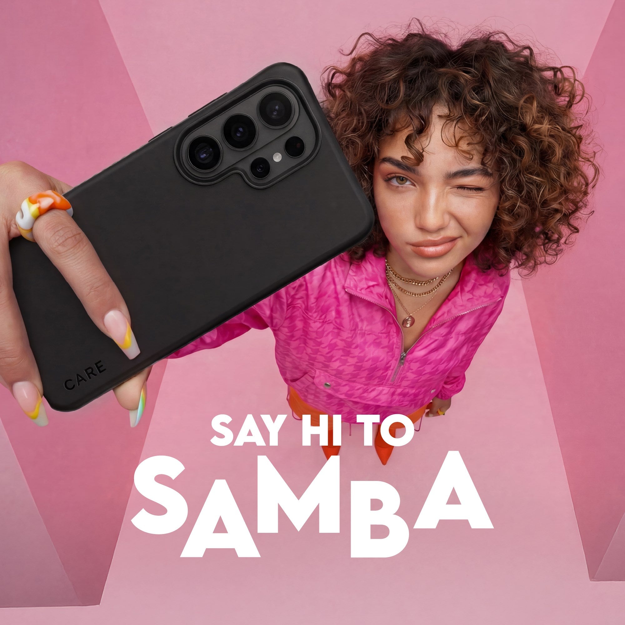 CARE™ by PanzerGlass® Samba Case Black w. Qi Samsung Galaxy S26