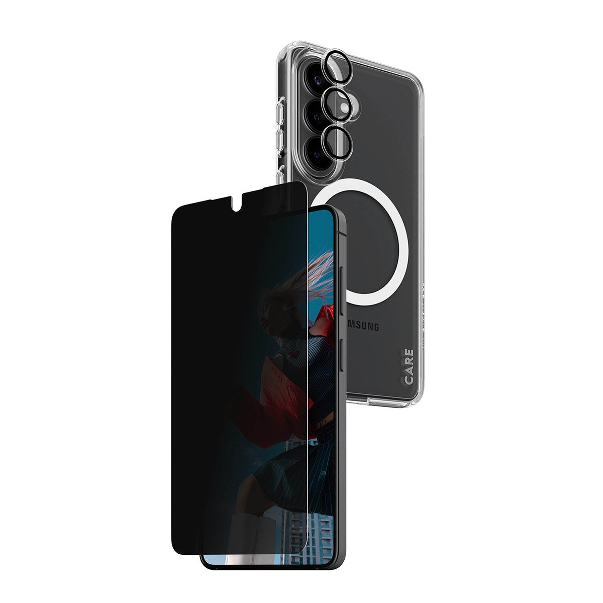 PanzerGlass® | CARE™ by PanzerGlass® Privacy 3-in-1 Bundle Samsung Galaxy S26