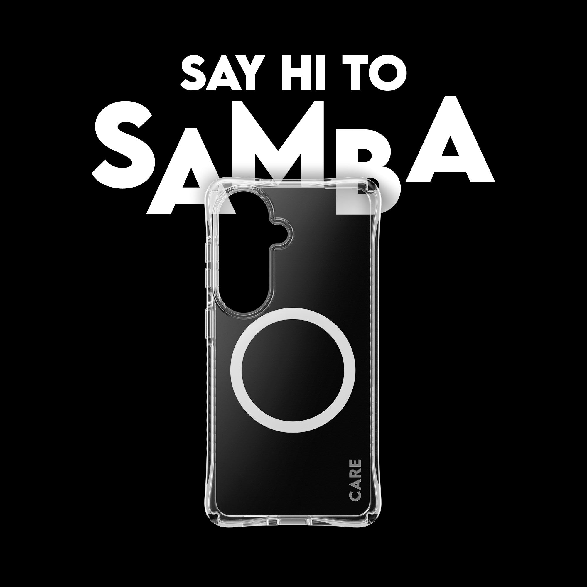 CARE™ by PanzerGlass® Samba Case Transparent w. White Qi Samsung Galaxy S26