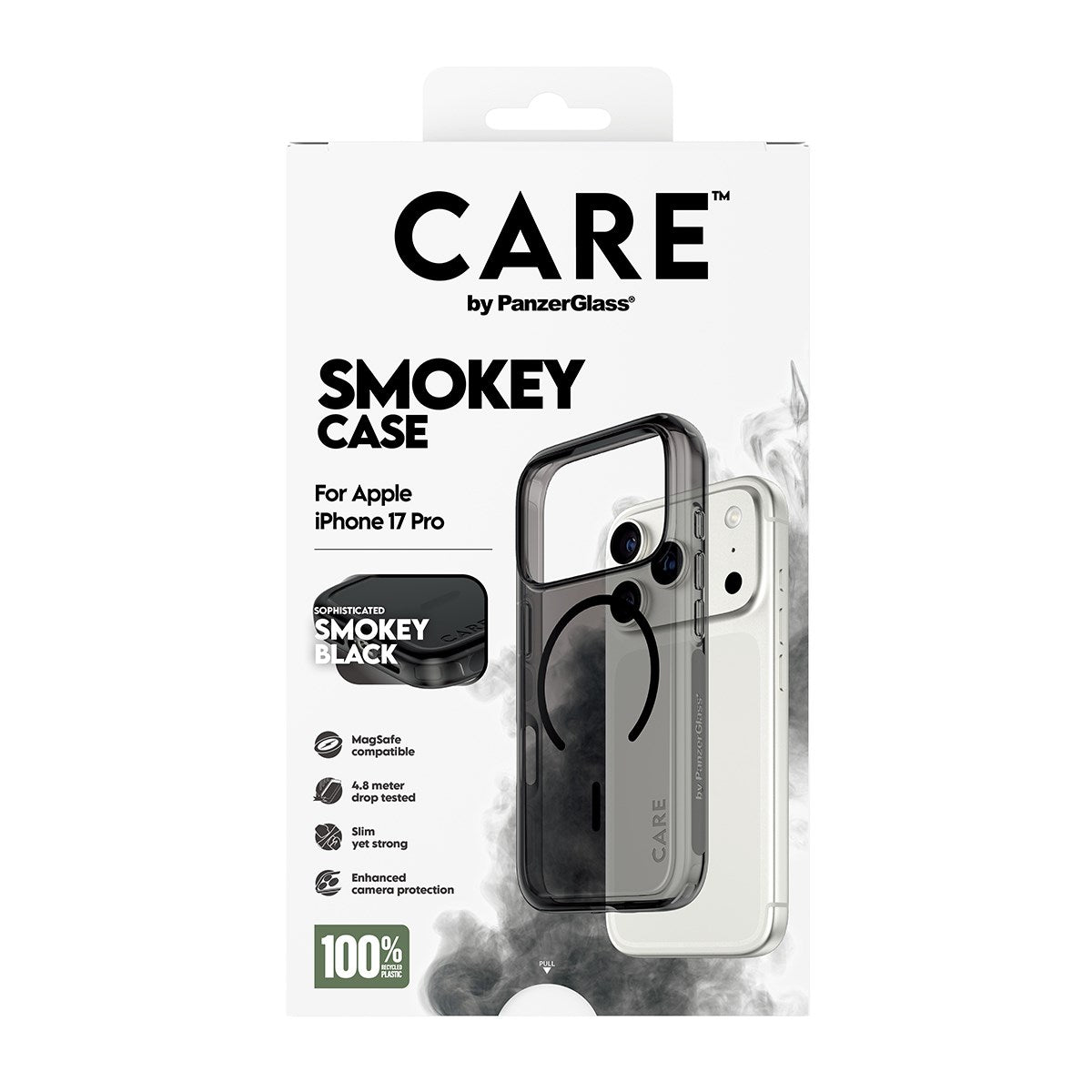 CARE by PanzerGlass® Urban Explorer Case Smokey w. Black MagSafe iPhone 17 Pro