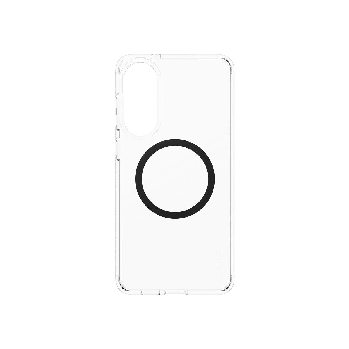 CARE by PanzerGlass® Urban Combat Case Transparent w. Black Qi Compatible Samsung S25 Edge