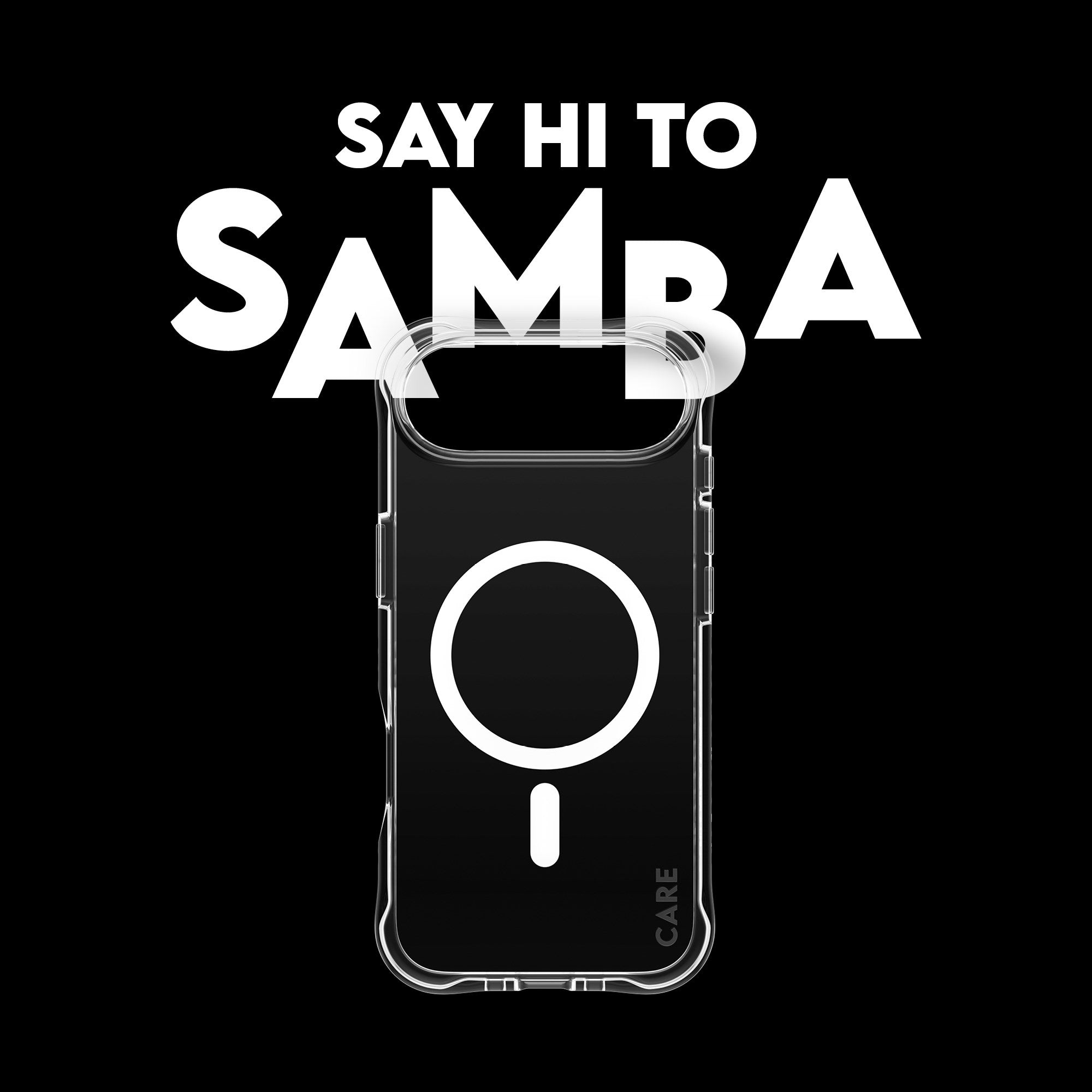 CARE™ by PanzerGlass® Samba Case Transparent w. White MagSafe iPhone Air