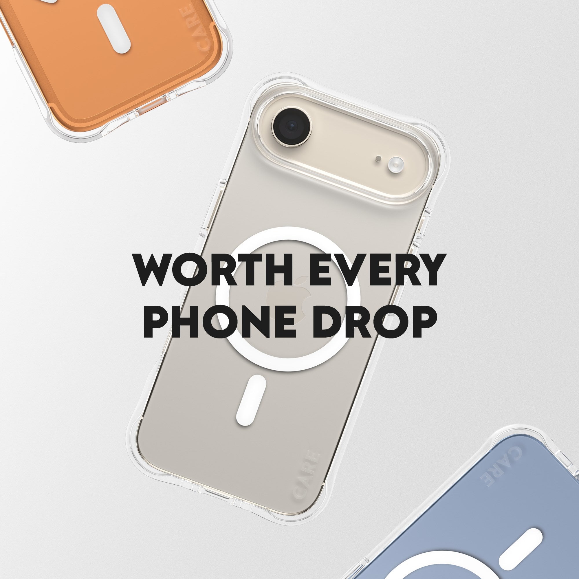 CARE™ by PanzerGlass® Samba Case Transparent w. White MagSafe iPhone Air