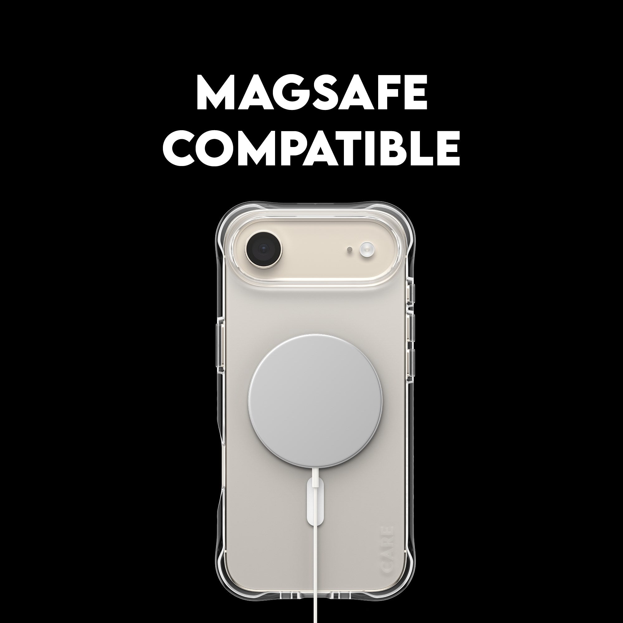 CARE™ by PanzerGlass® Samba Case Transparent w. White MagSafe iPhone Air