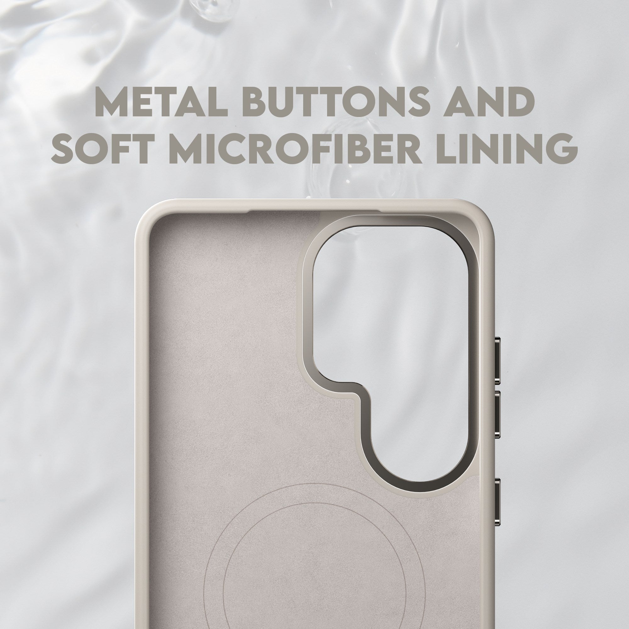 CARE™ by PanzerGlass® Flow Case Vanilla w. Qi Samsung Galaxy S26 Ultra