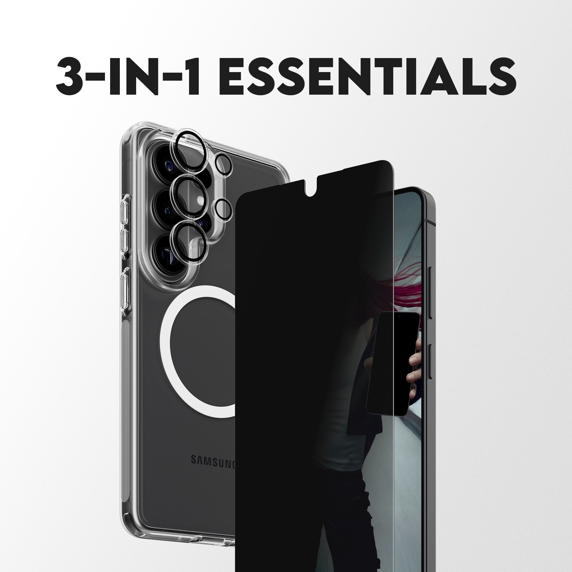 PanzerGlass® | CARE™ by PanzerGlass® Privacy 3-in-1 Bundle Samsung Galaxy S26 Ultra