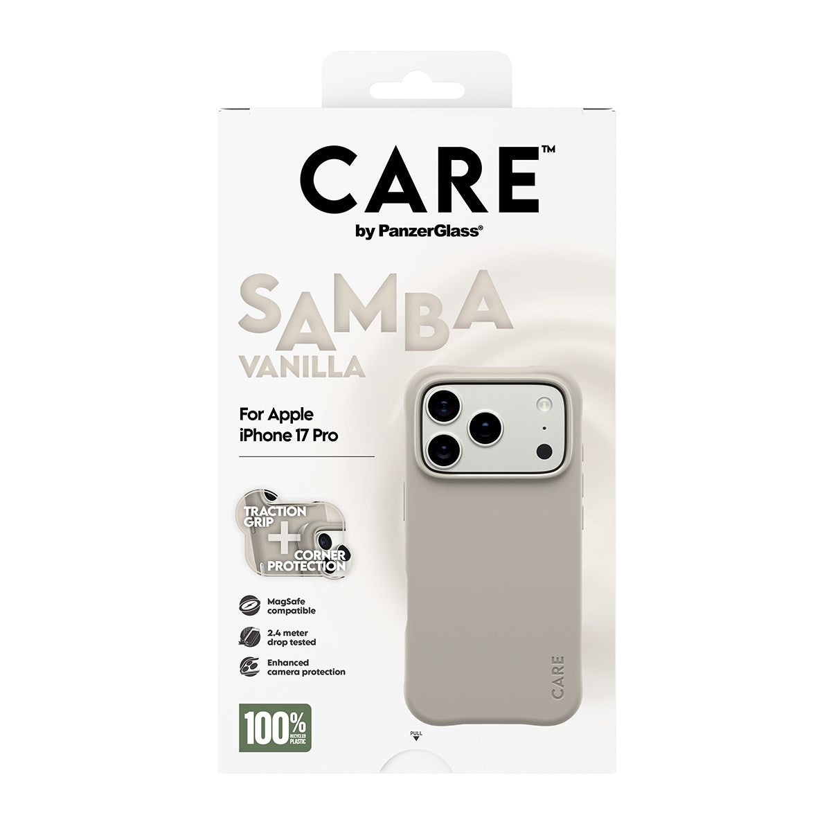 CARE™ by PanzerGlass® Samba Case Vanilla w. MagSafe iPhone 17 Pro