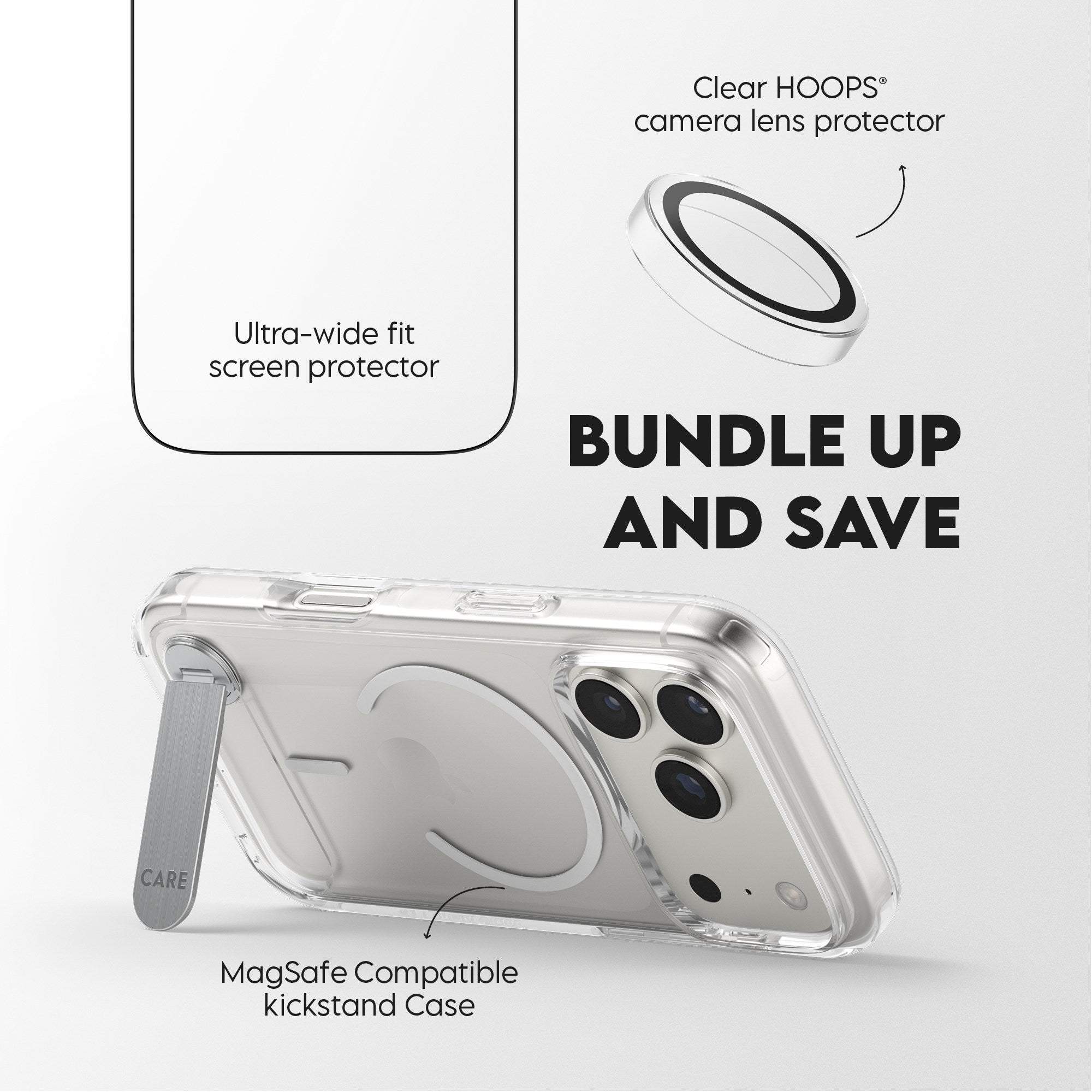 PanzerGlass® | CARE™ by PanzerGlass® 3-in-1 Kick Bundle iPhone 17 Pro
