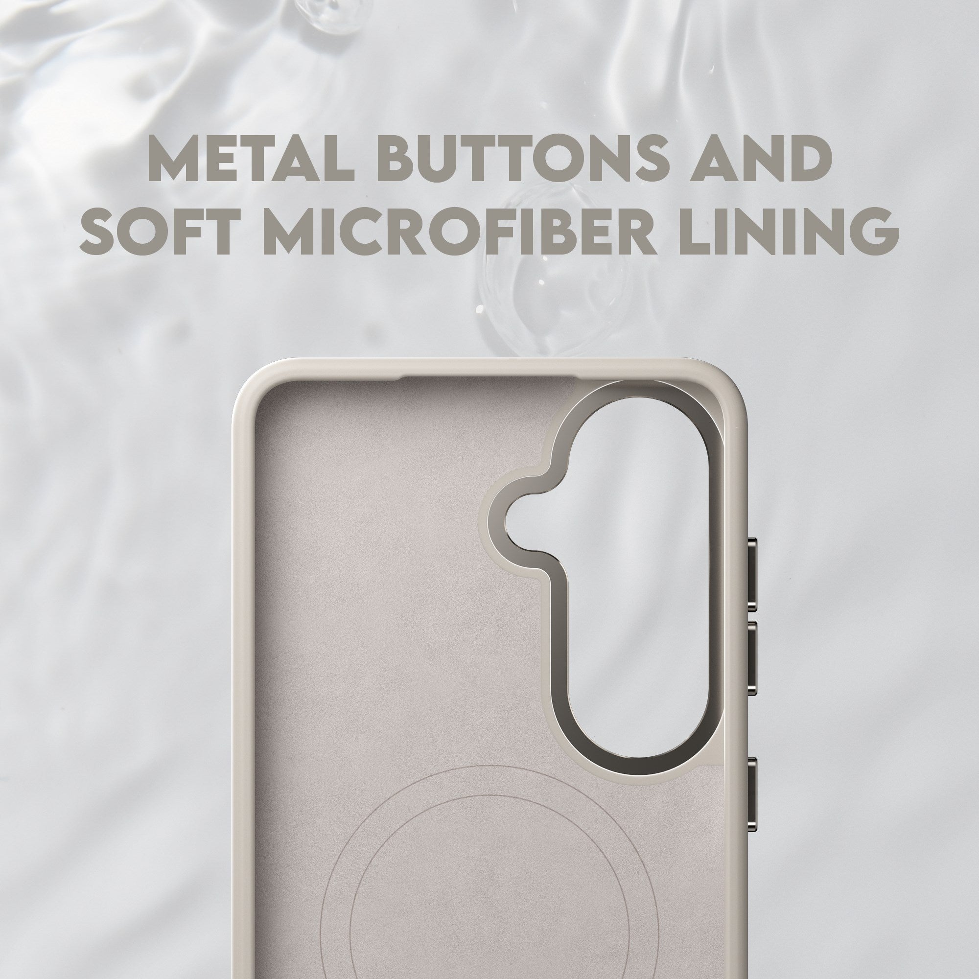 CARE™ by PanzerGlass® Flow Case Vanilla w. Qi Samsung Galaxy S26