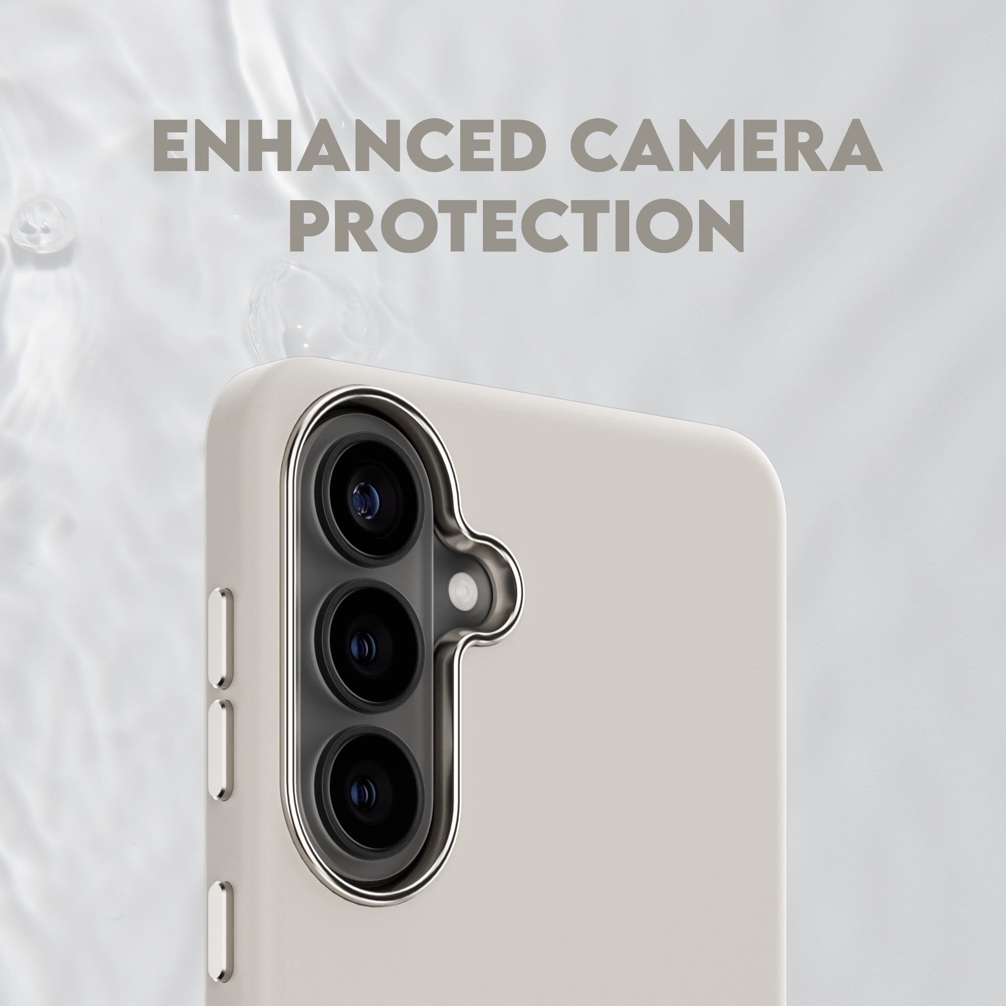 CARE™ by PanzerGlass® Flow Case Vanilla w. Qi Samsung Galaxy S26