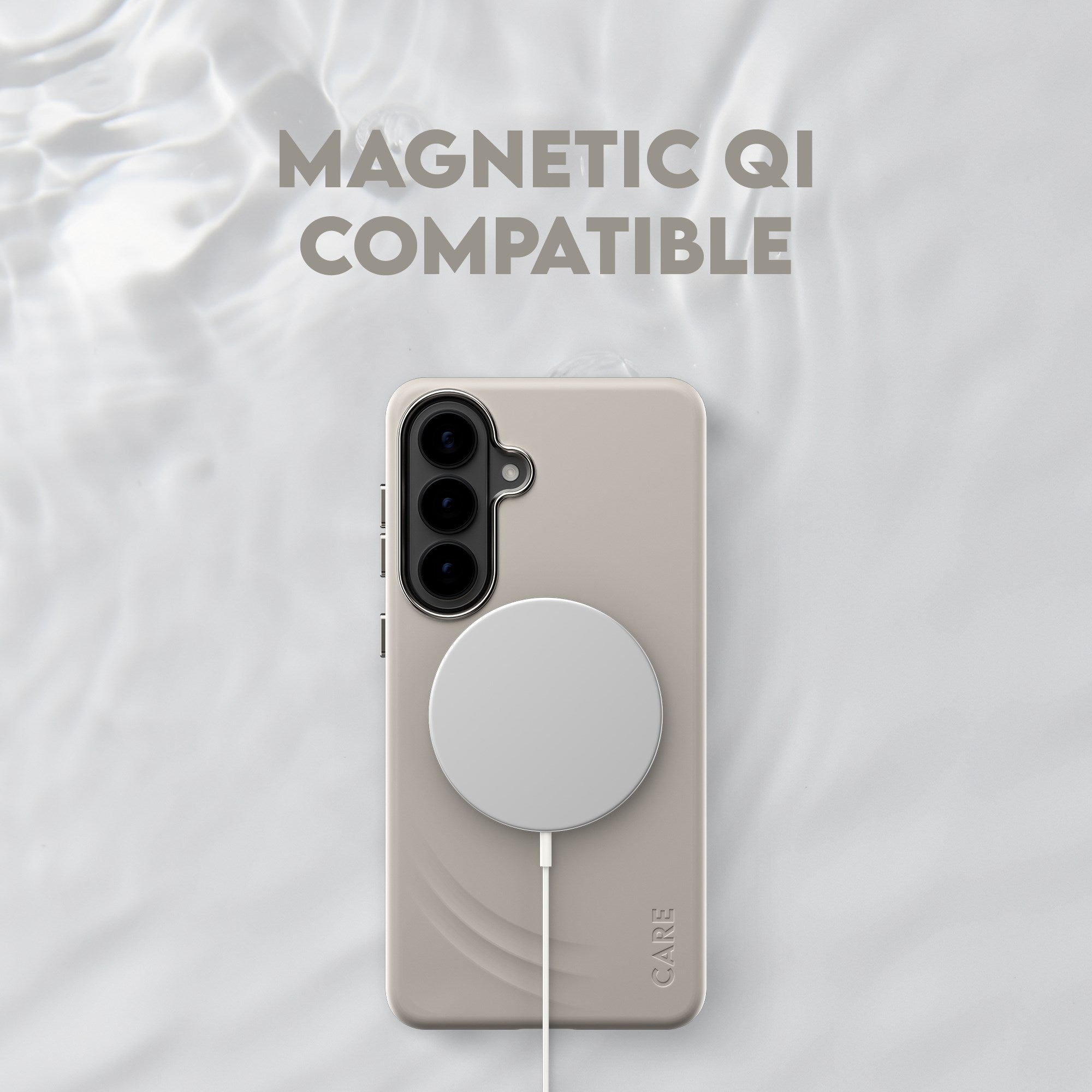 CARE™ by PanzerGlass® Flow Case Vanilla w. Qi Samsung Galaxy S26