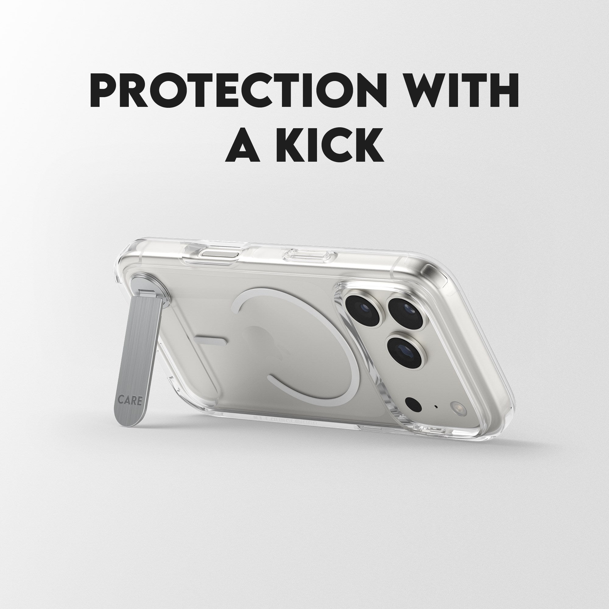 CARE™ by PanzerGlass® Case Transparent w. Kickstand & MagSafe iPhone 17 Pro