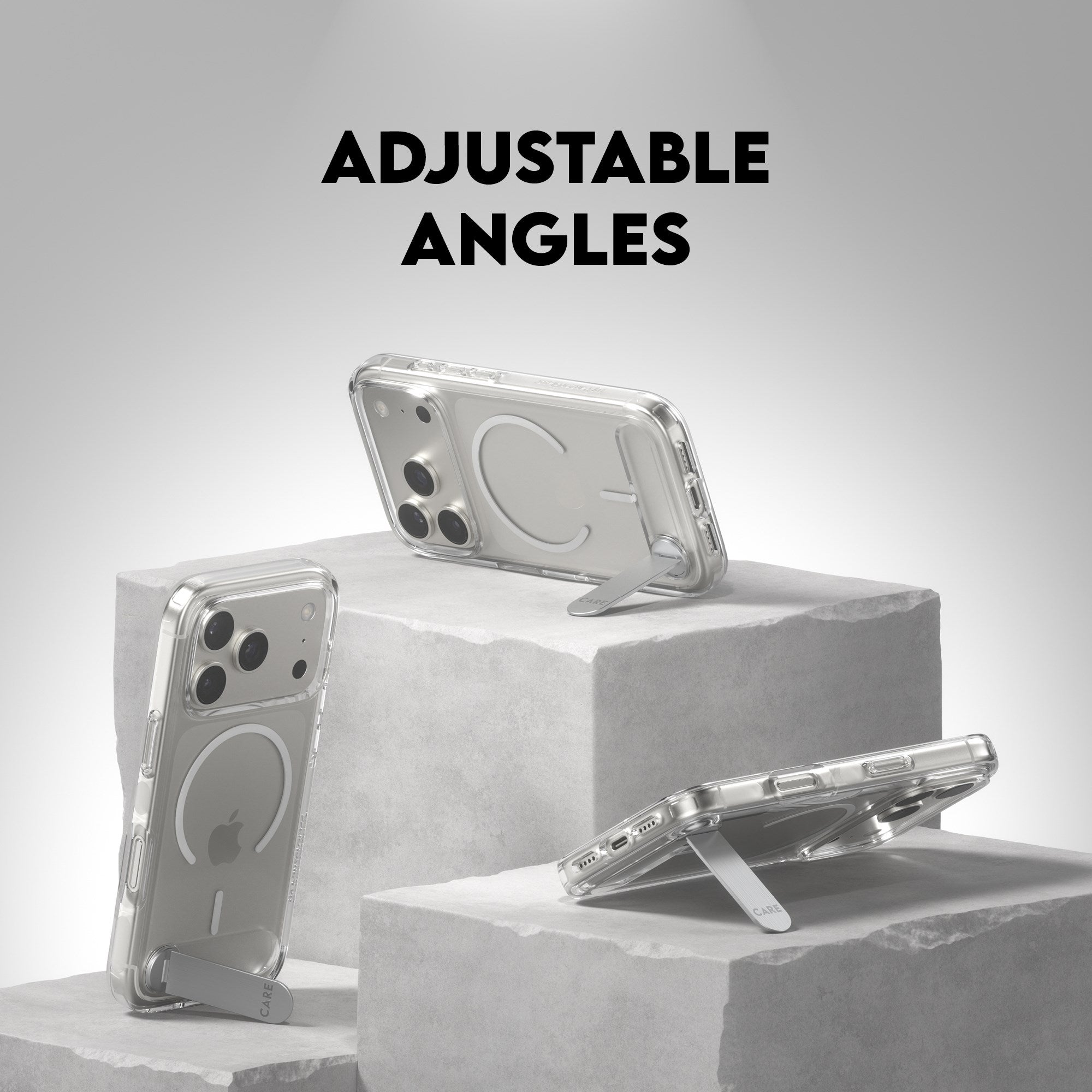 CARE™ by PanzerGlass® Case Transparent w. Kickstand & MagSafe iPhone 17 Pro