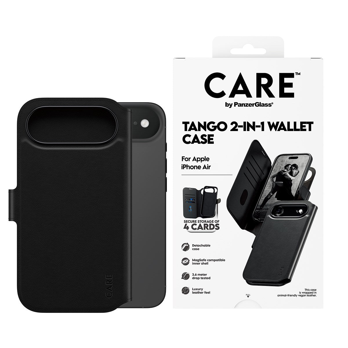 CARE by PanzerGlass® Tango 2-in-1 Wallet Case w. MagSafe iPhone Air