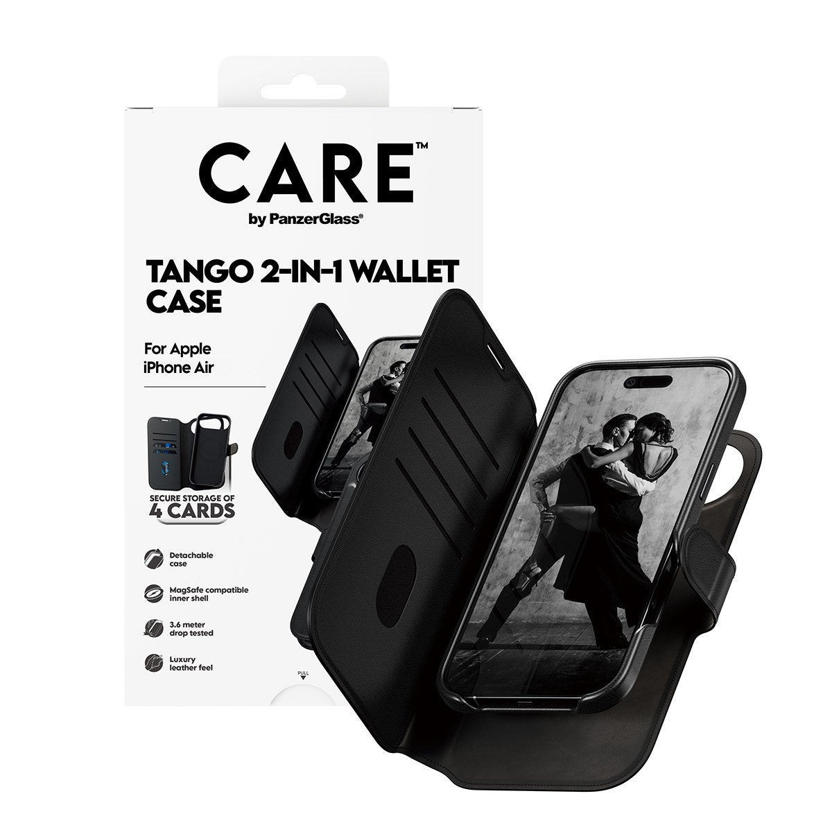 CARE by PanzerGlass® Tango 2-in-1 Wallet Case w. MagSafe iPhone Air
