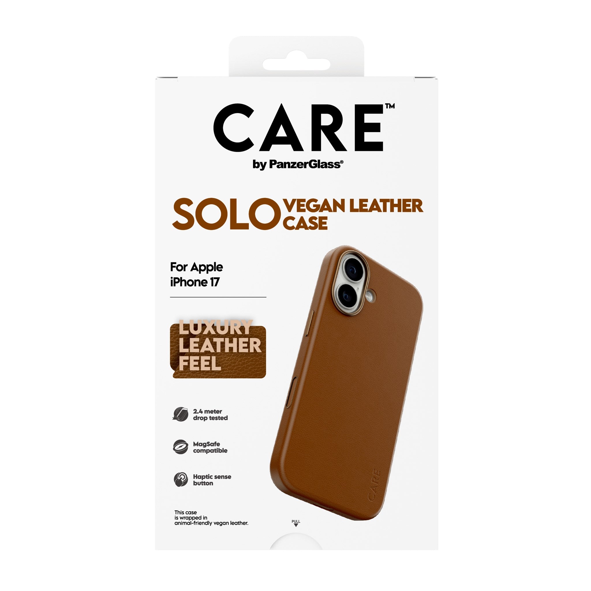 CARE™ by PanzerGlass® Solo Case Brown iPhone 17