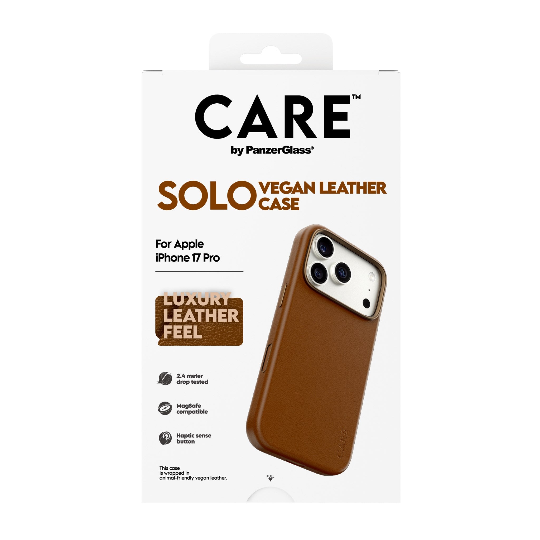 CARE™ by PanzerGlass® Solo Case Brown iPhone 17 Pro