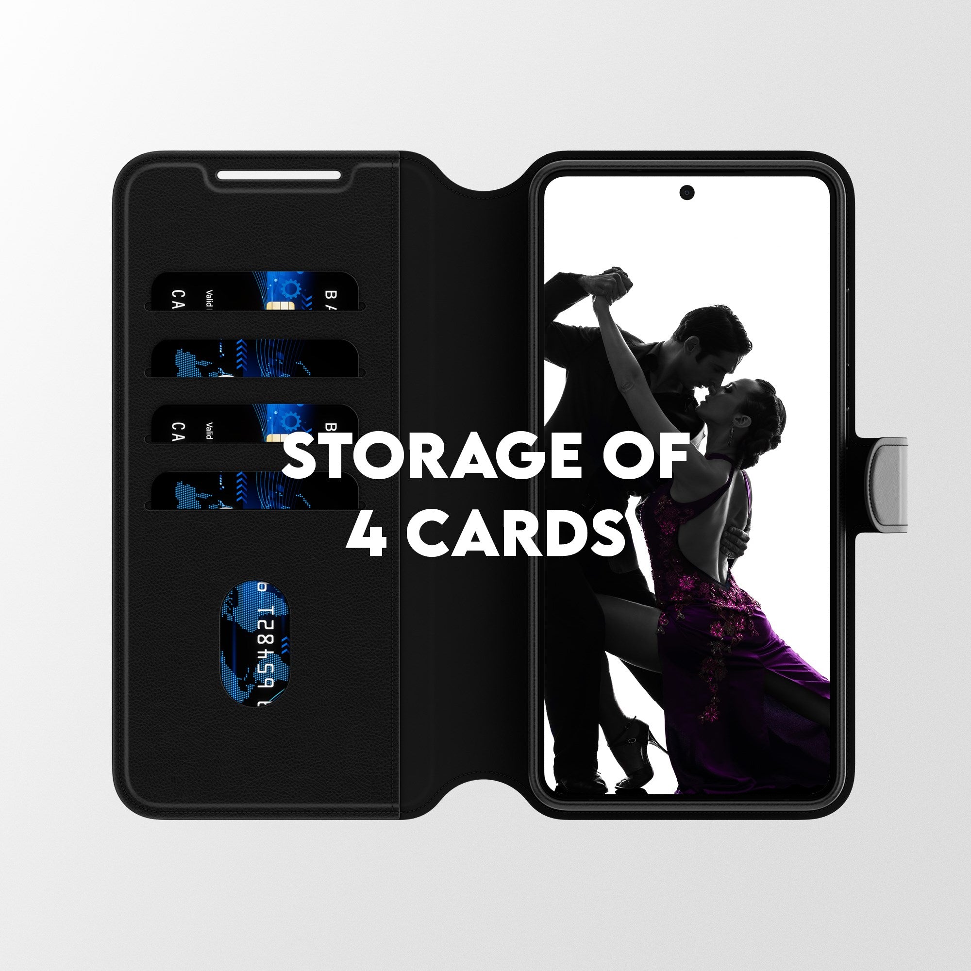 CARE™ by PanzerGlass® Tango 2-in-1 Wallet Case w. Qi Samsung Galaxy S26