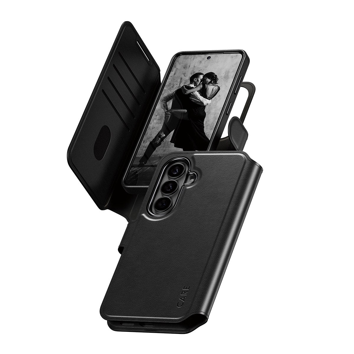 CARE™ by PanzerGlass® Tango 2-in-1 Wallet Case w. Qi Samsung Galaxy S26