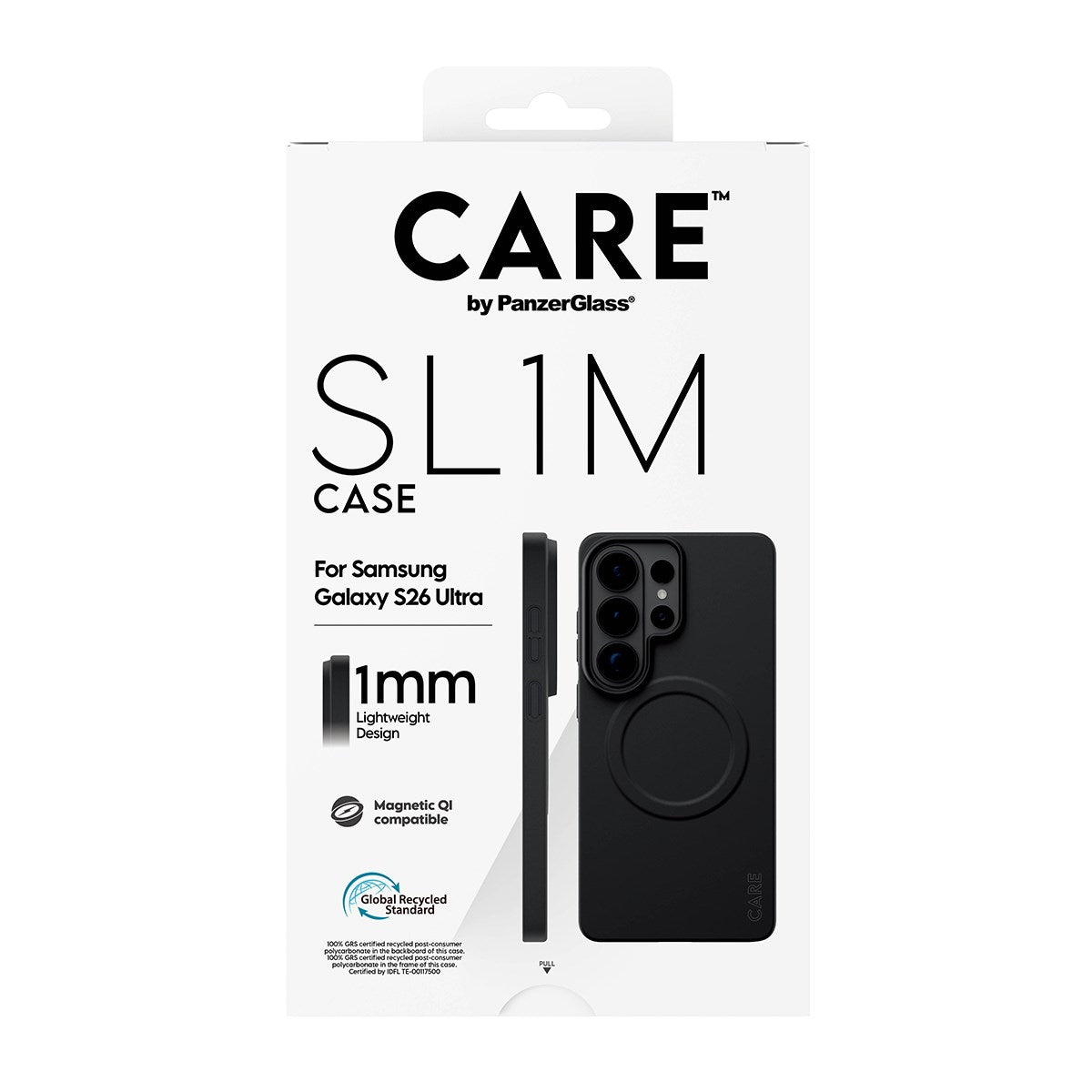CARE™ by PanzerGlass® SL1M Case Black w. Qi Samsung Galaxy S26 Ultra