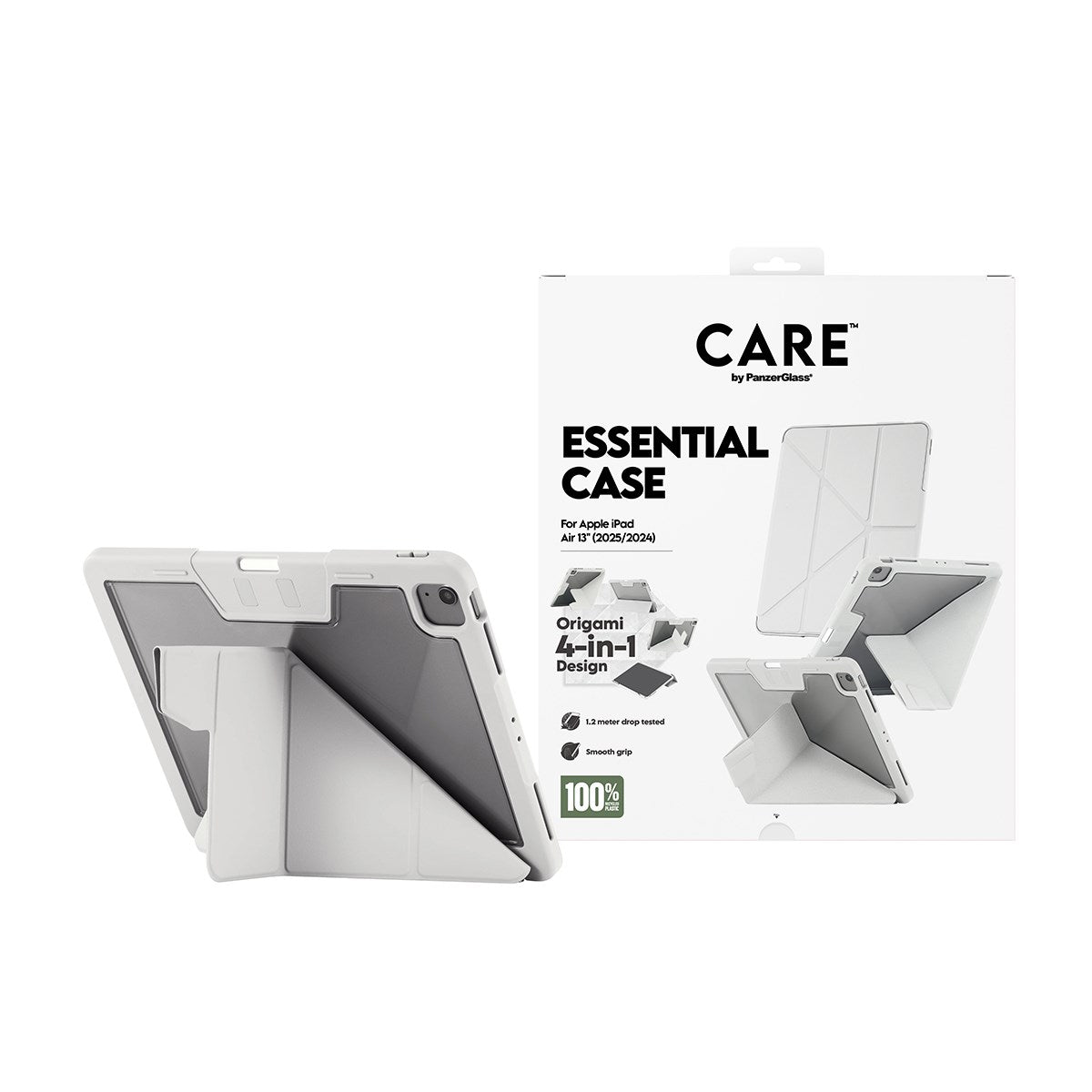 CARE by PanzerGlass® TPU Essential Case Light Grey iPad Air 13