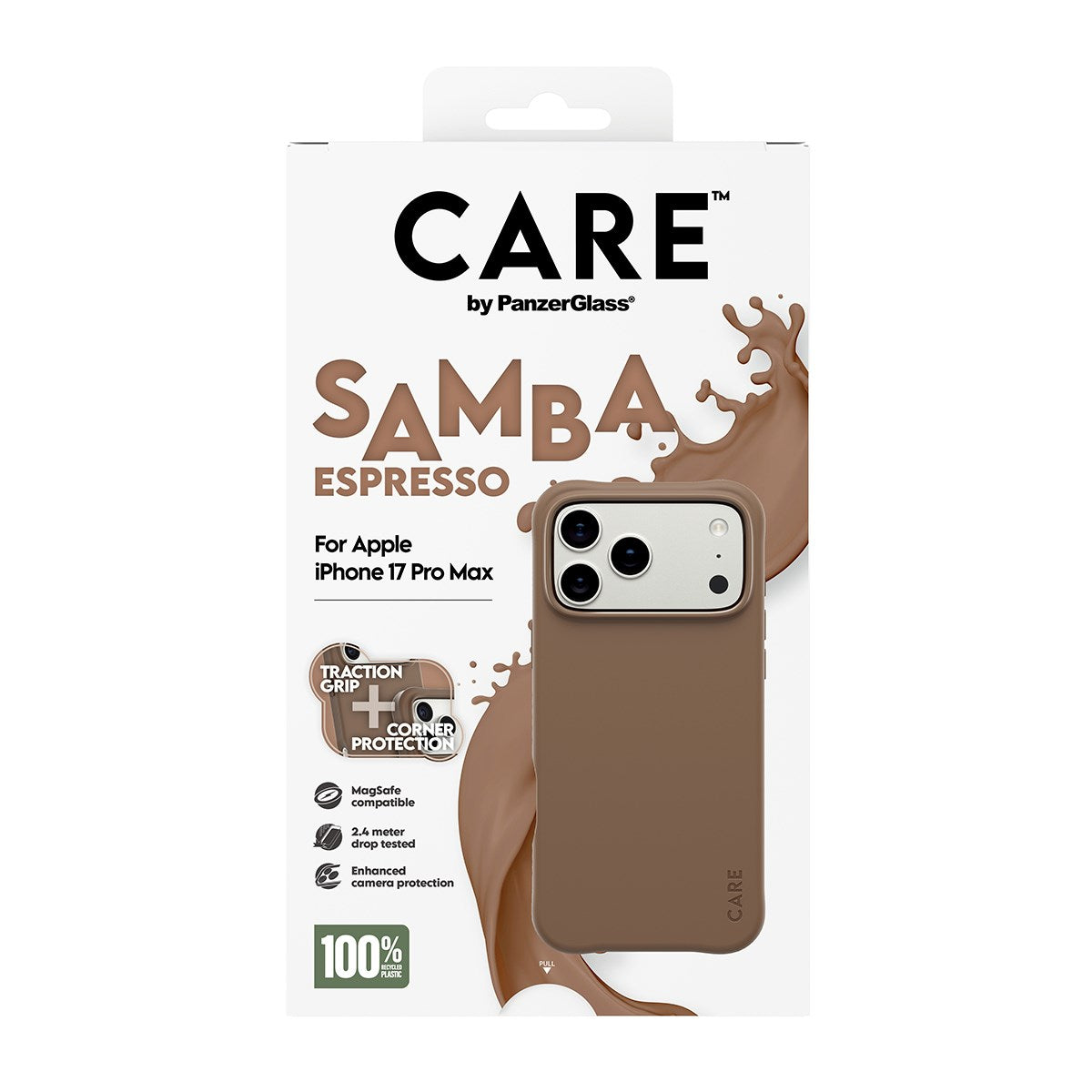 CARE by PanzerGlass® Samba Case Espresso w. MagSafe iPhone 17 Pro Max