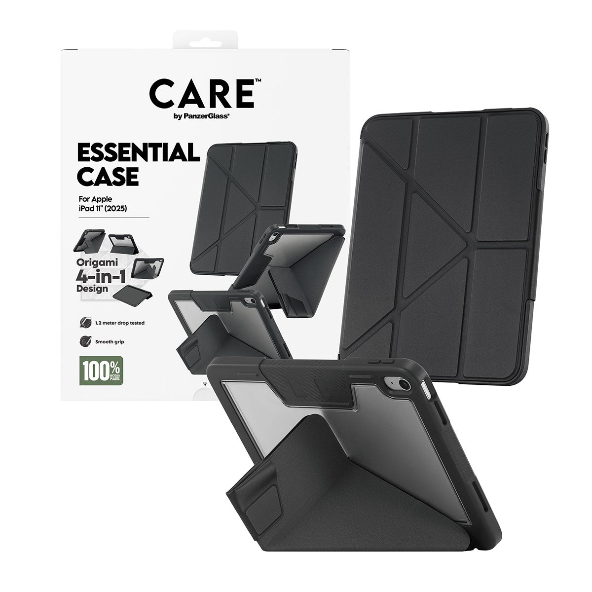 CARE by PanzerGlass® TPU Essential Case Black iPad 11
