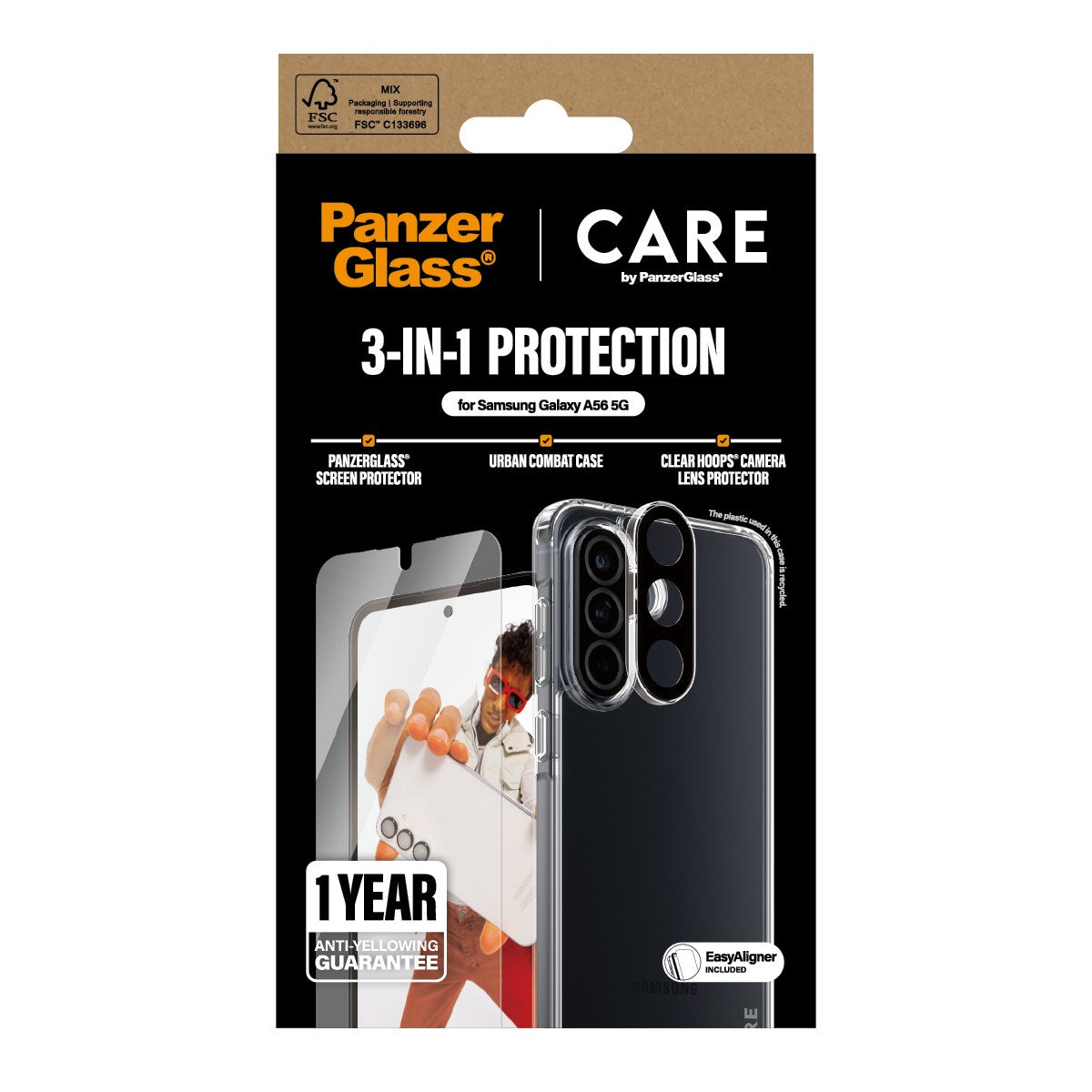 PanzerGlass® | CARE by PanzerGlass® Urban Combat 3-in-1 Bundle Samsung Galaxy A56 5G