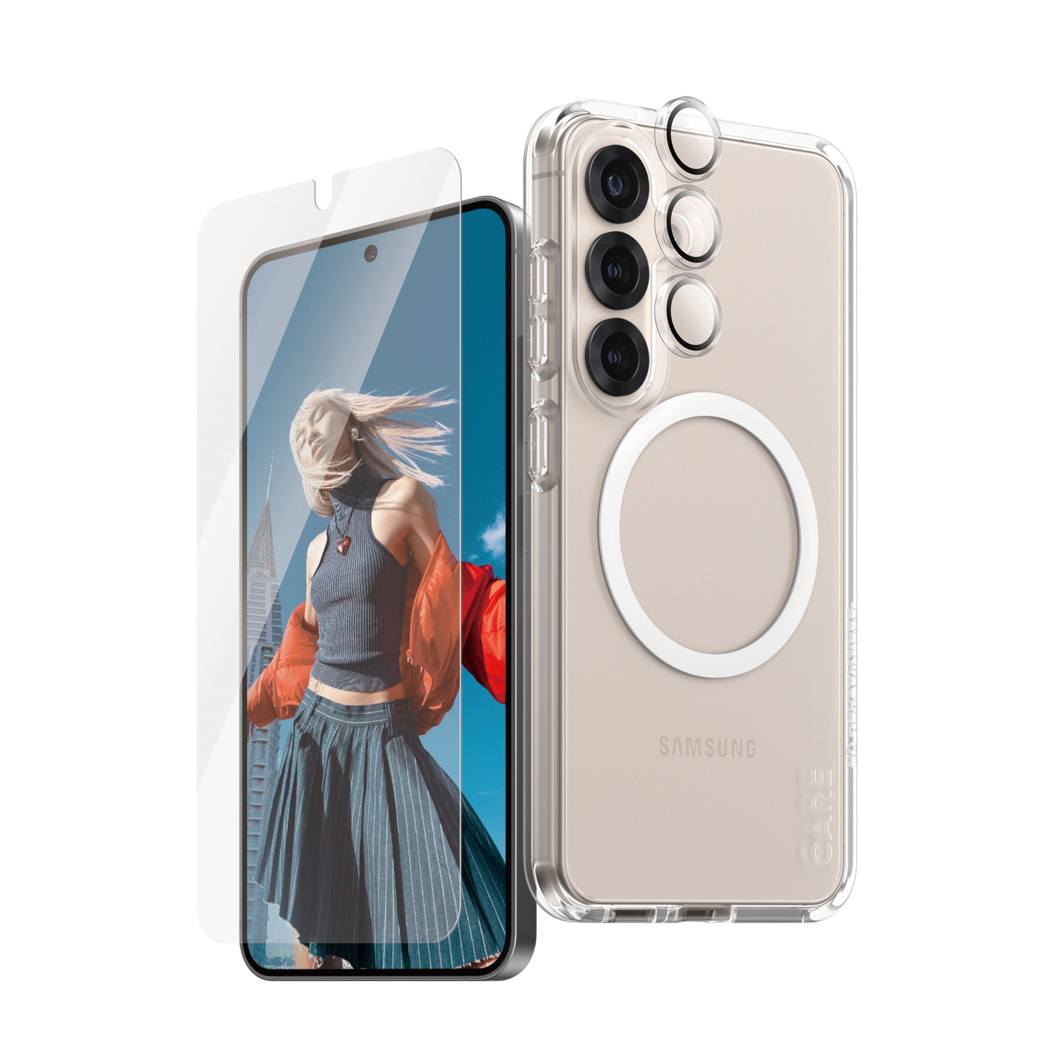 PanzerGlass® | CARE by PanzerGlass® Urban Combat 3-in-1 Bundle Samsung Galaxy S25