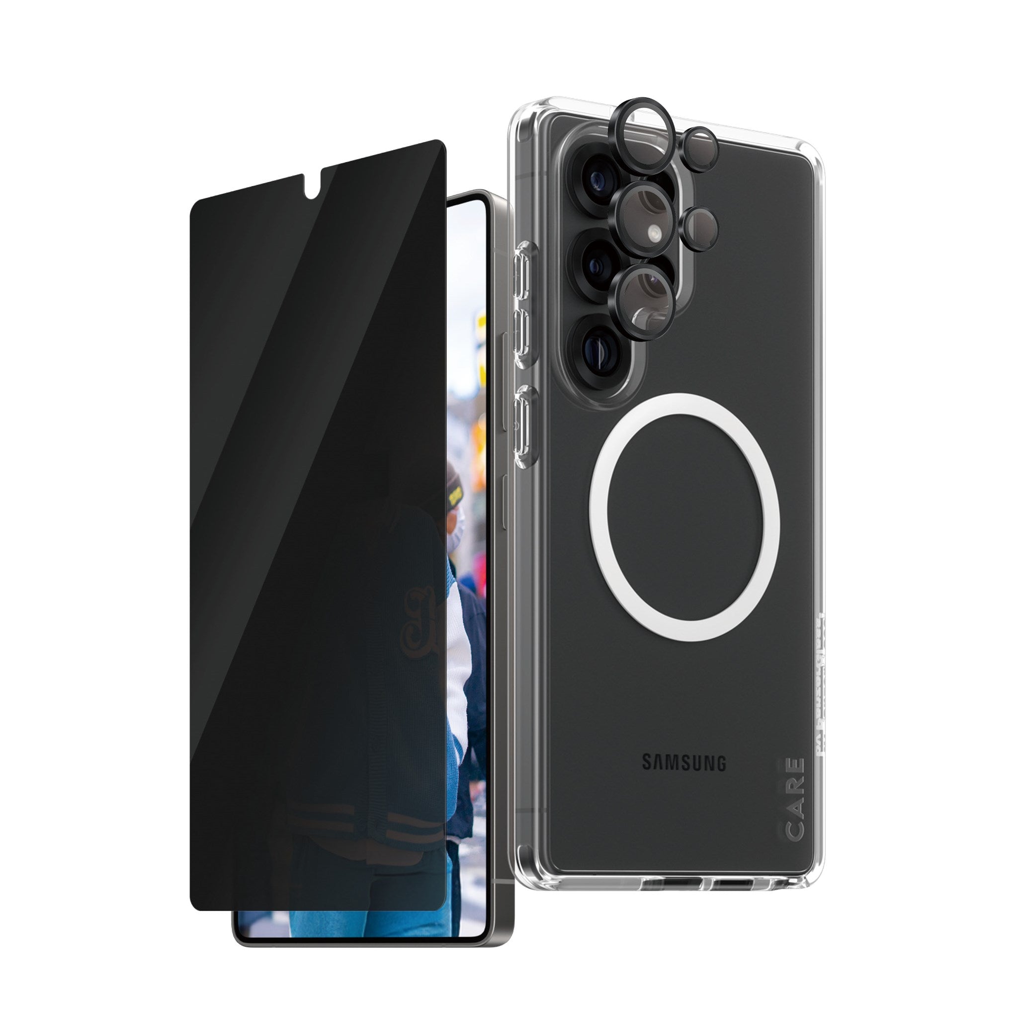 PanzerGlass® | CARE by PanzerGlass® Urban Combat 3-in-1 Privacy Bundle Samsung Galaxy S25 Ultra