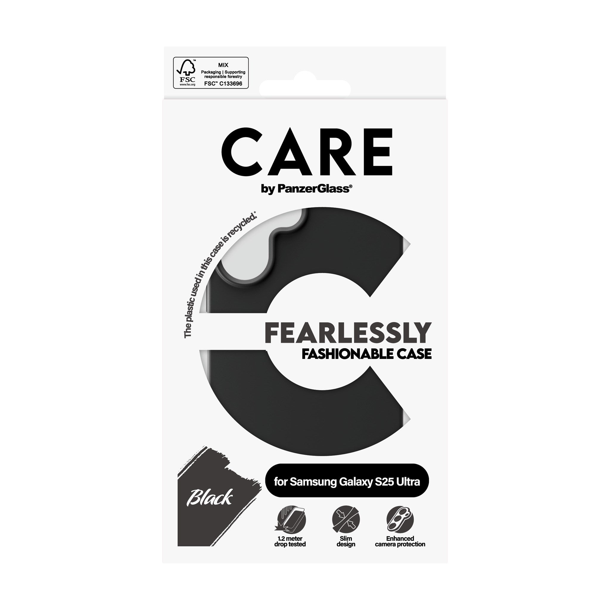 CARE by PanzerGlass® Case Black Samsung Galaxy S25 Ultra