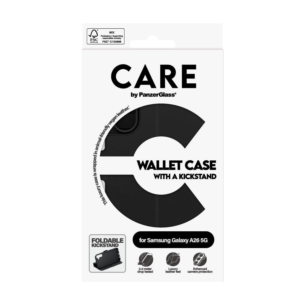 CARE by PanzerGlass® Wallet Case w. Kickstand Samsung Galaxy A26 5G
