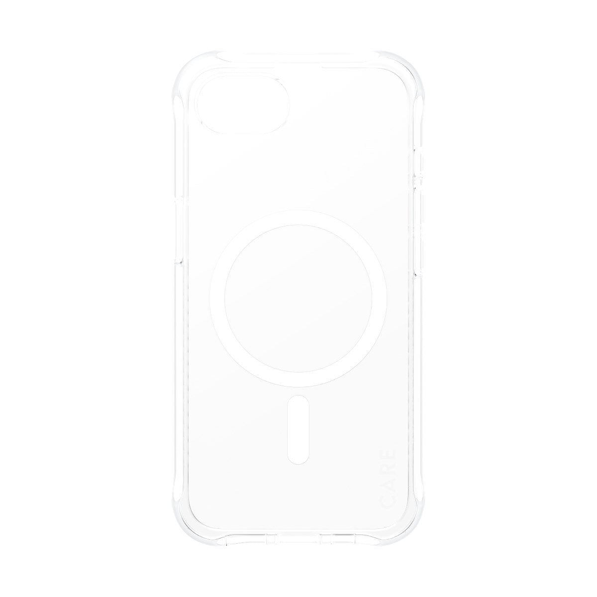 CARE by PanzerGlass® Samba Case Transparent w. White Qi Compatible iPhone 16e