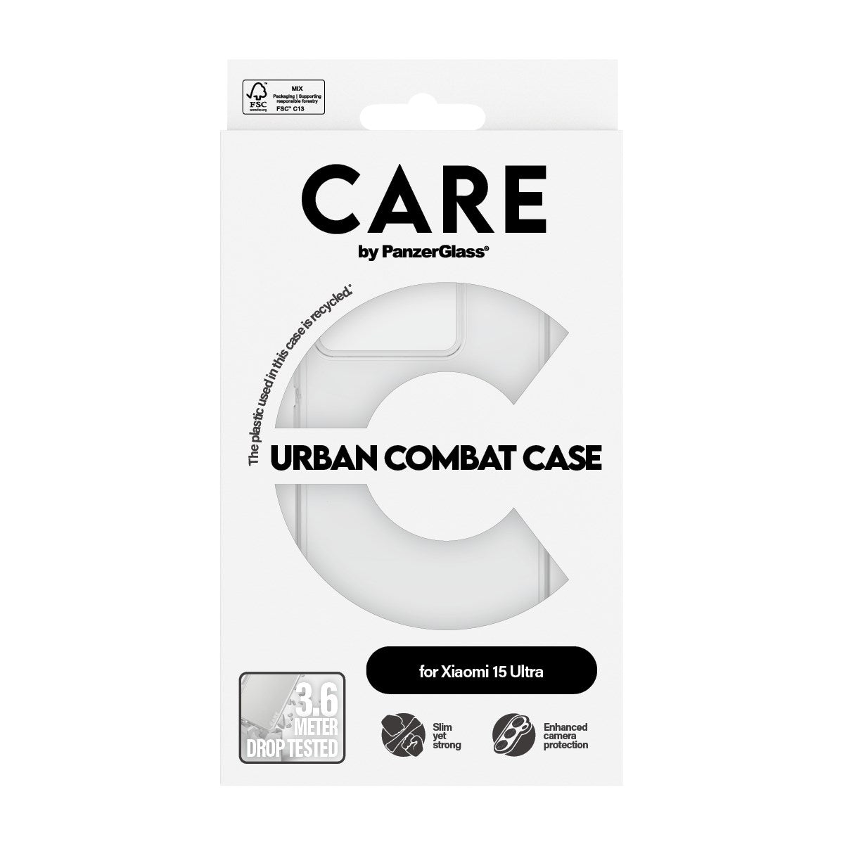 CARE™ by PanzerGlass® Urban Combat Case Transparent Xiaomi 15 Ultra