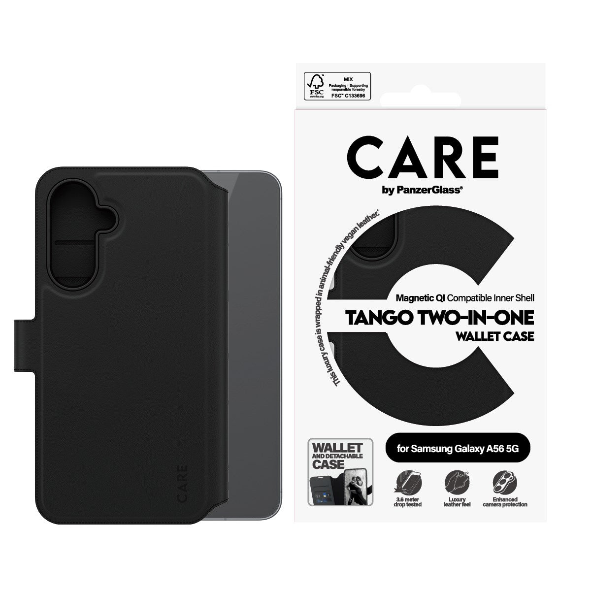 CARE by PanzerGlass® Tango Two-in-One Wallet Case Samsung Galaxy A56 5G