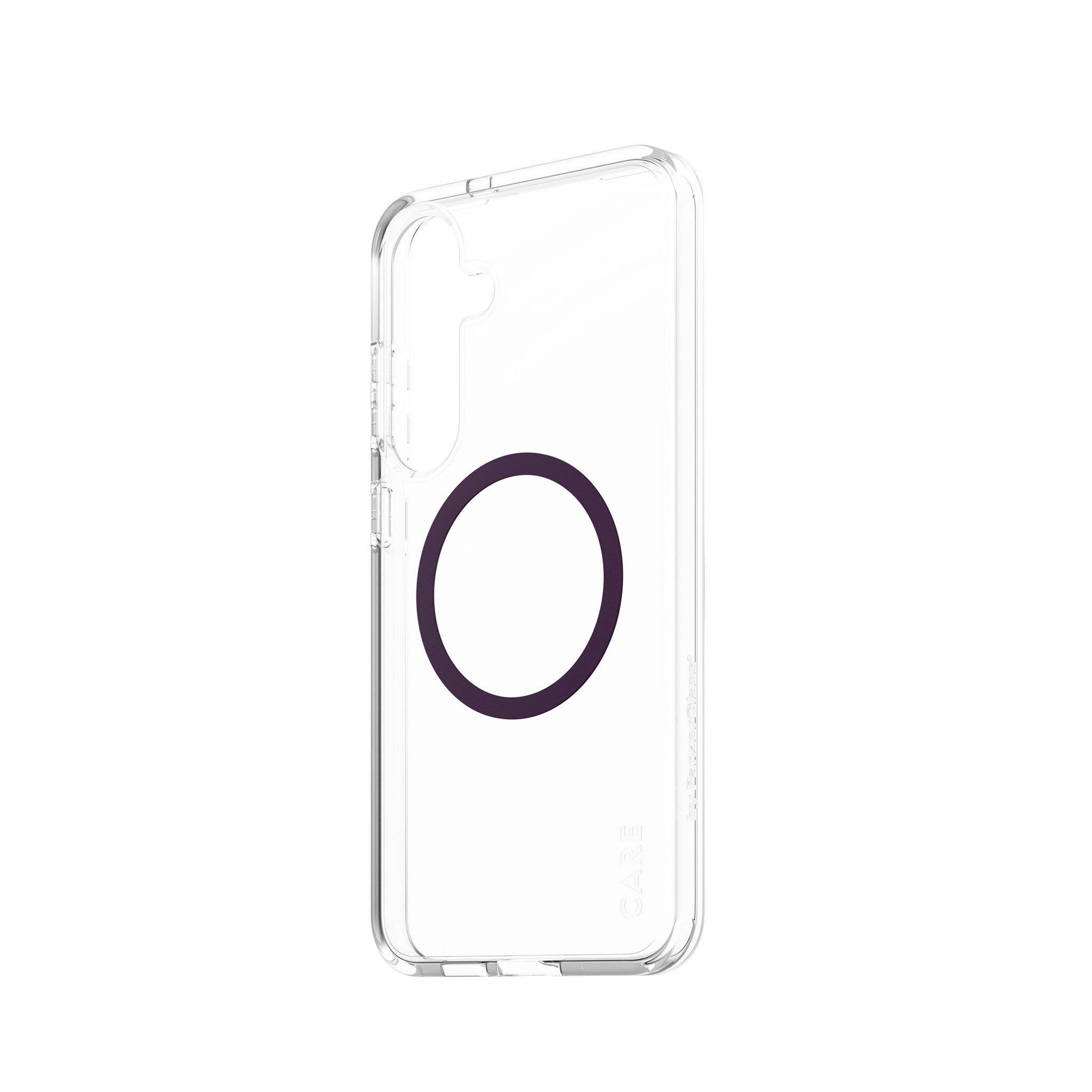 CARE by PanzerGlass® Urban Combat Case Transparent w. Plum Purple Qi Compatible Samsung Galaxy S25+