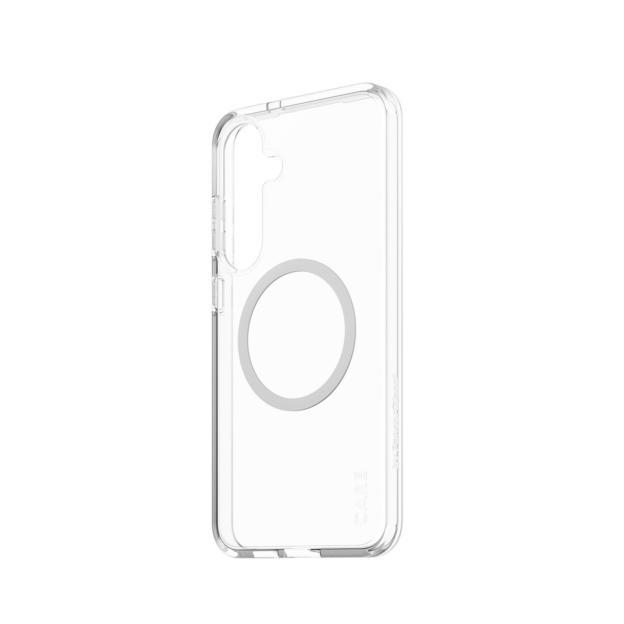 CARE by PanzerGlass® Urban Combat Case Transparent w. White Qi Compatible Samsung Galaxy S25+
