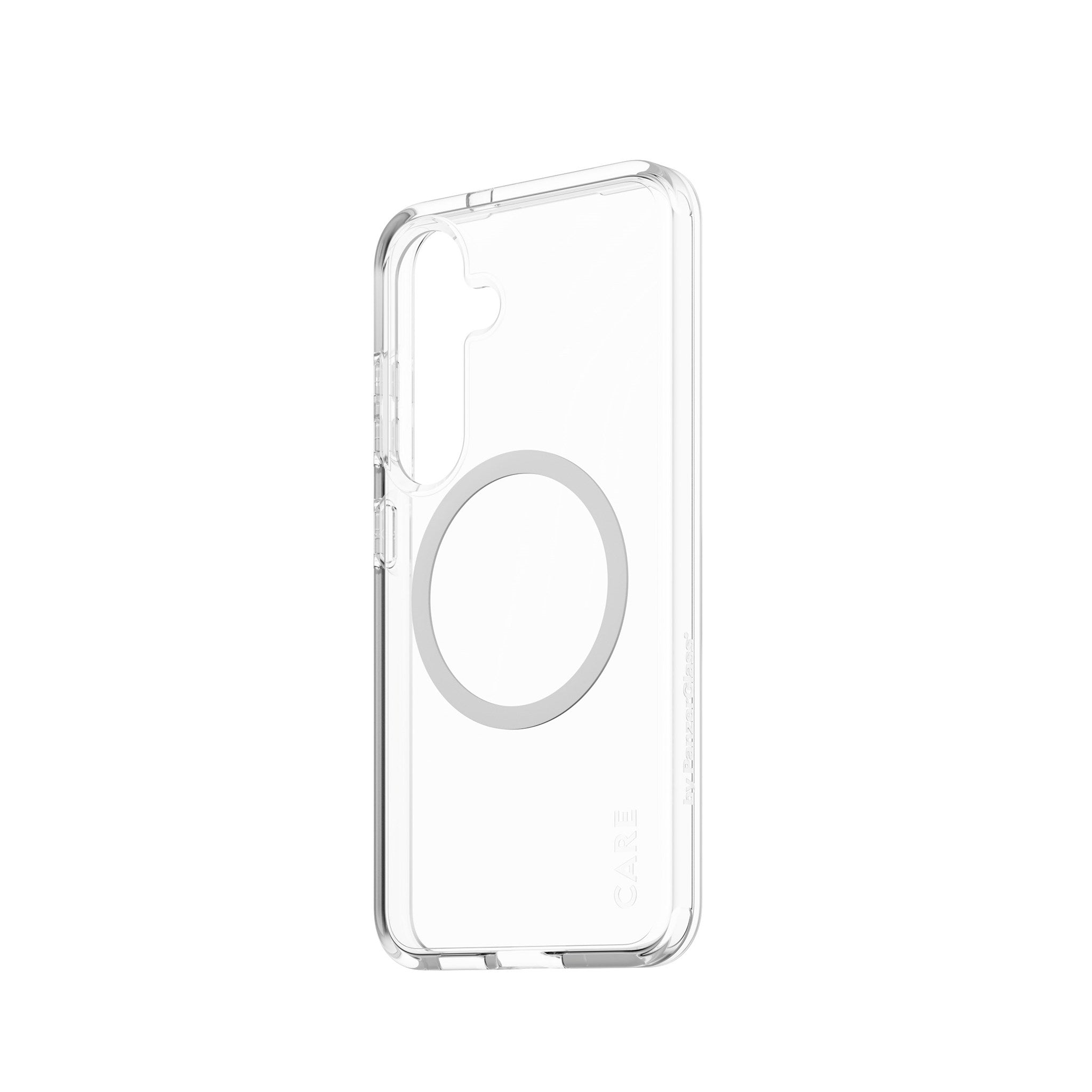 CARE by PanzerGlass® Urban Combat Case Transparent w. White Qi Compatible Samsung Galaxy S25