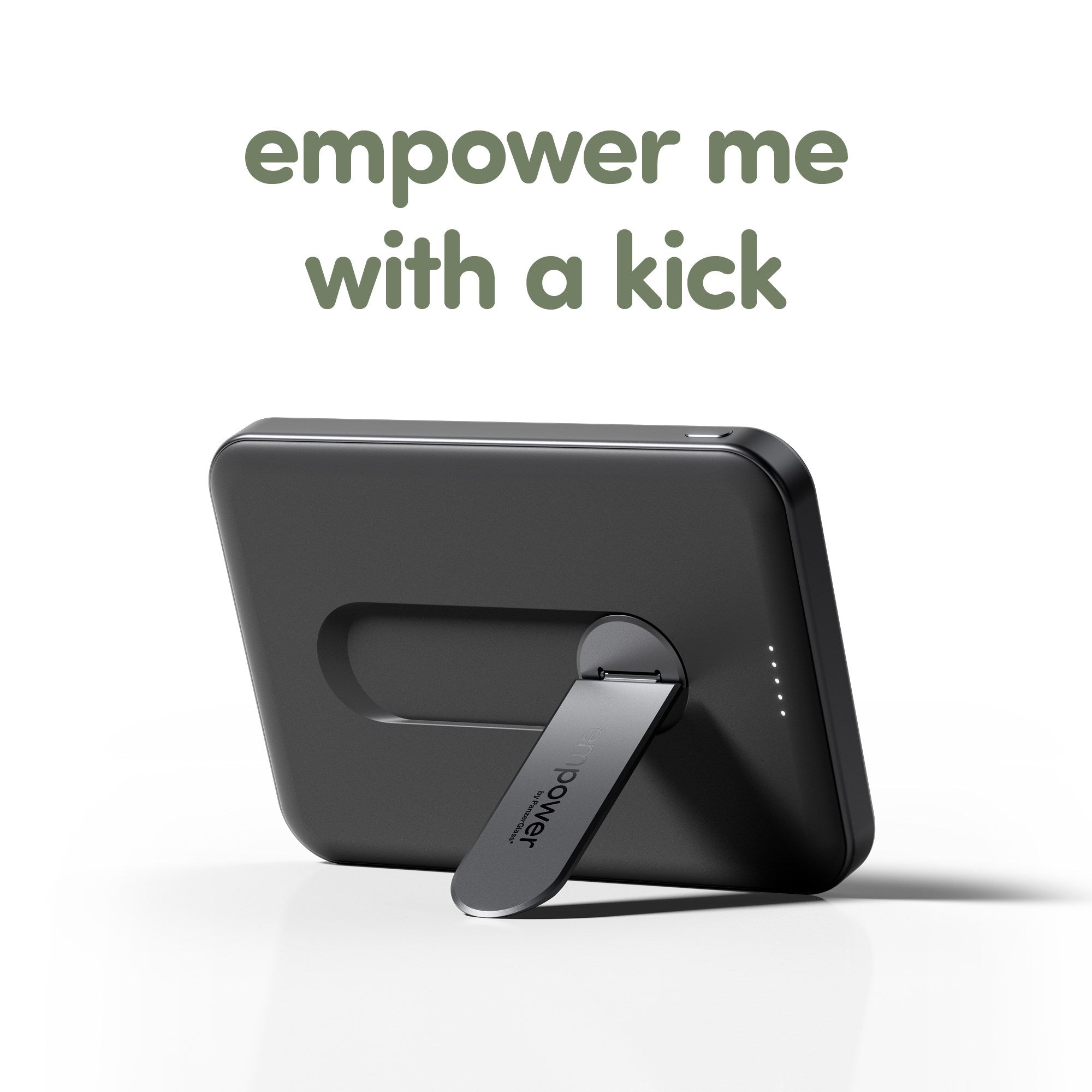 empower™ by PanzerGlass® empower™ Bank w. Spin Stand | 5000mAh | Space Black