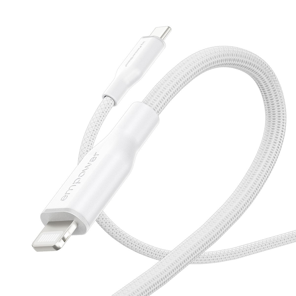 empower™ by PanzerGlass® Racing 60W USB-C to Lightning Cable | USB 2.0 | 1.2M | Silver White