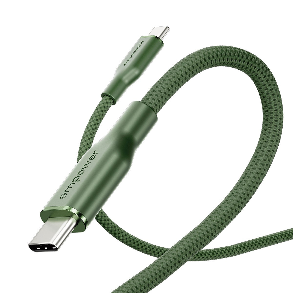 empower™ by PanzerGlass® Racing 60W USB-C to USB-C Cable | USB 2.0 | 2M | Sage