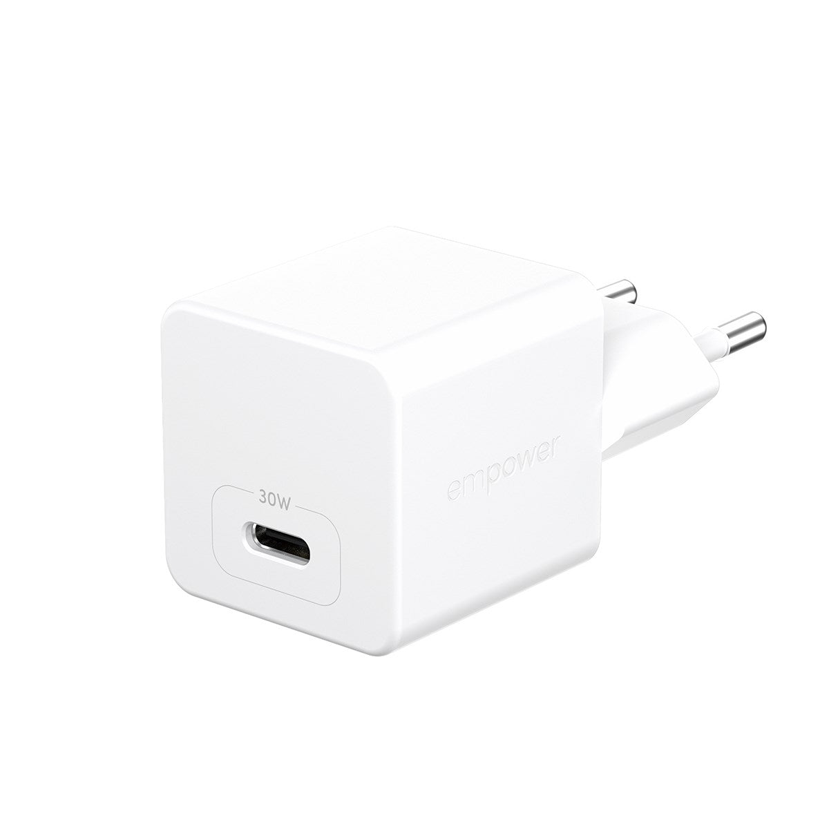 empower™ by PanzerGlass® Turbo 30W Charger Single USB-C | EU Plug | Silver White