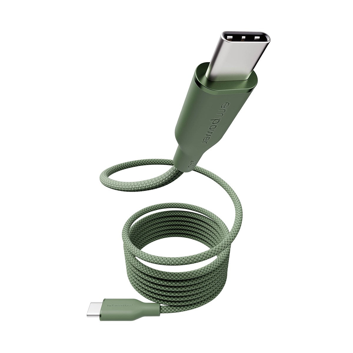 empower™ by PanzerGlass® Magnetic 240W USB-C to USB-C Cable | USB 2.0 | 1.5M | Sage